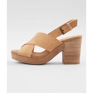 TOMS Women’s Honey Suede Ibiza Heeled Sandal Size 7.5